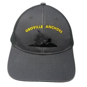 Oroville Anchors Kiewit Snapback Trucker Hat Gray One Size Sportex Safety